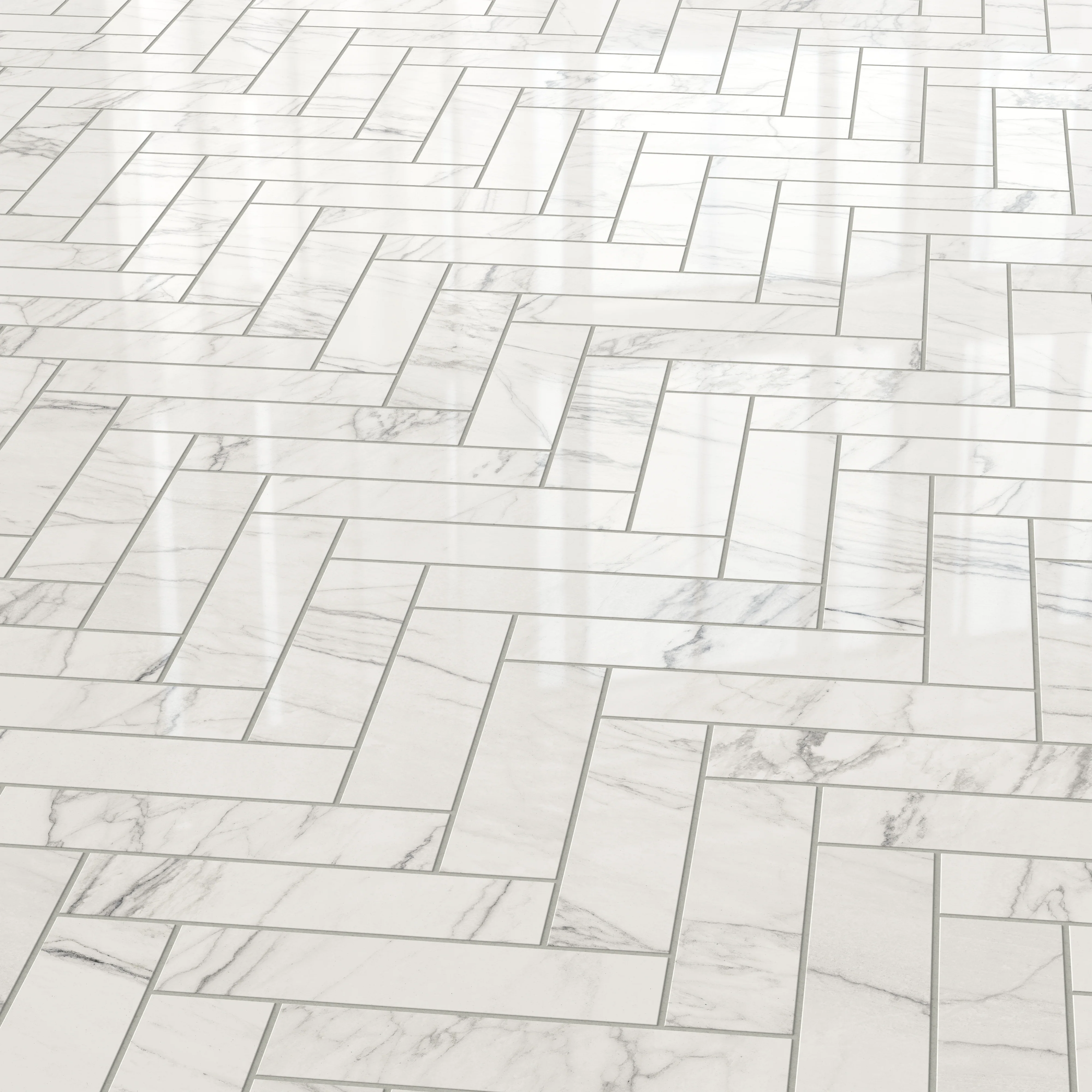 Aniston 3x12 Polished Porcelain Tile in Calacatta Quarzite - Image 12