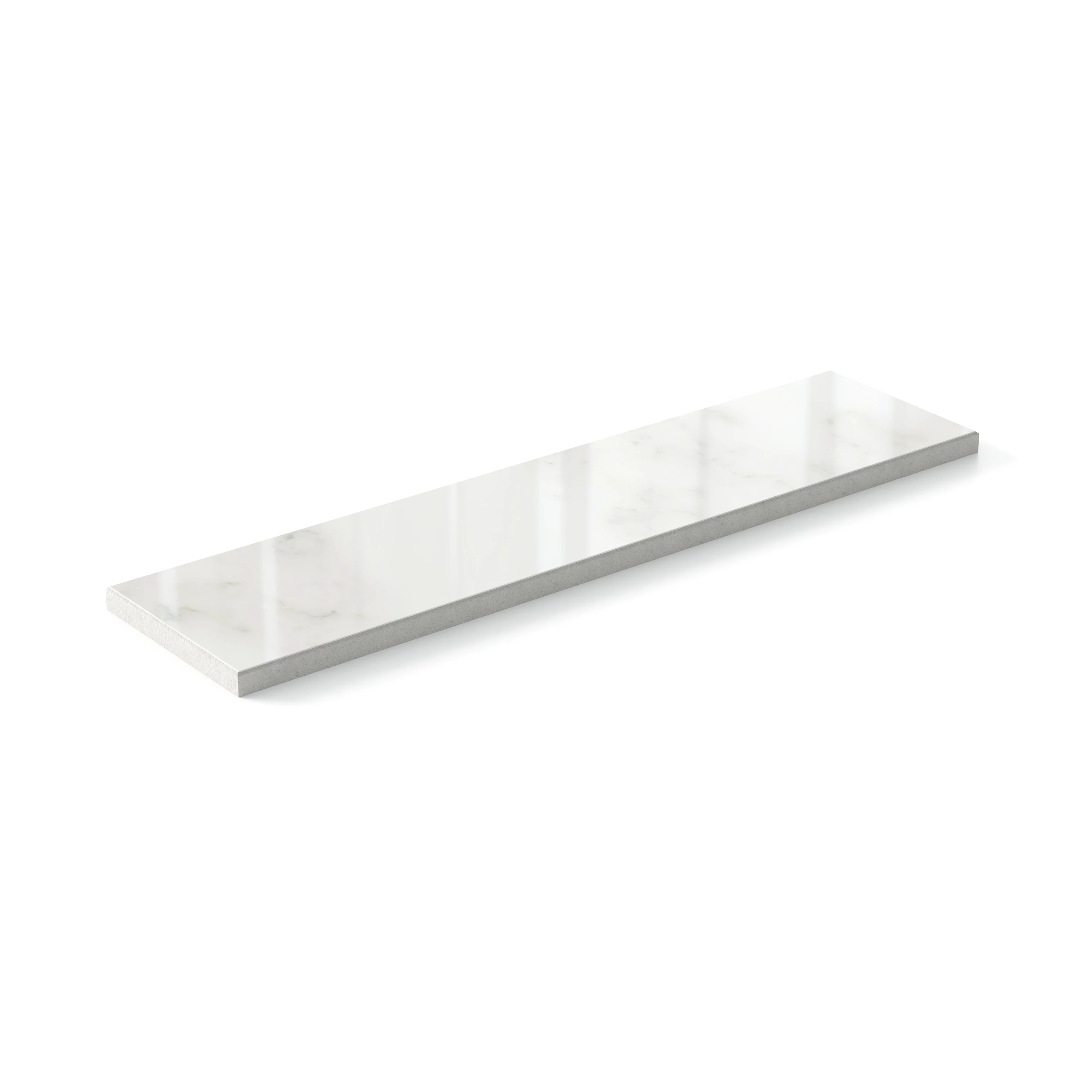 Aniston 3x12 Polished Porcelain Tile in Carrara Bianco - Image 4