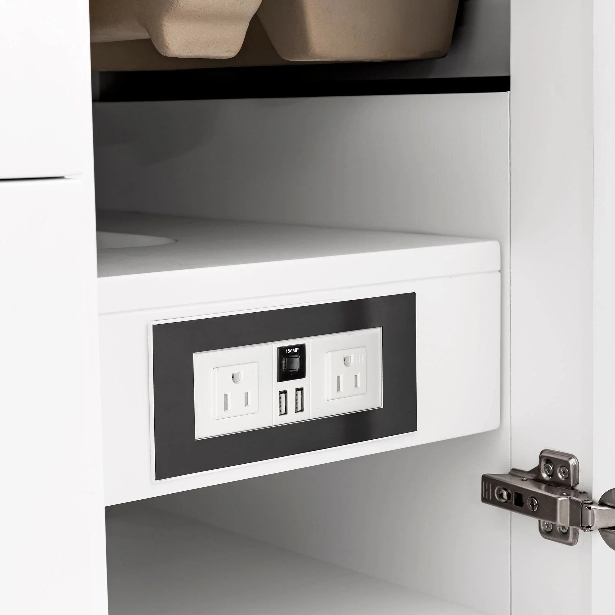 Bridgette 36" Single Vanity in Bright White with 3 cm White Zeus Quartz Top - Image 7