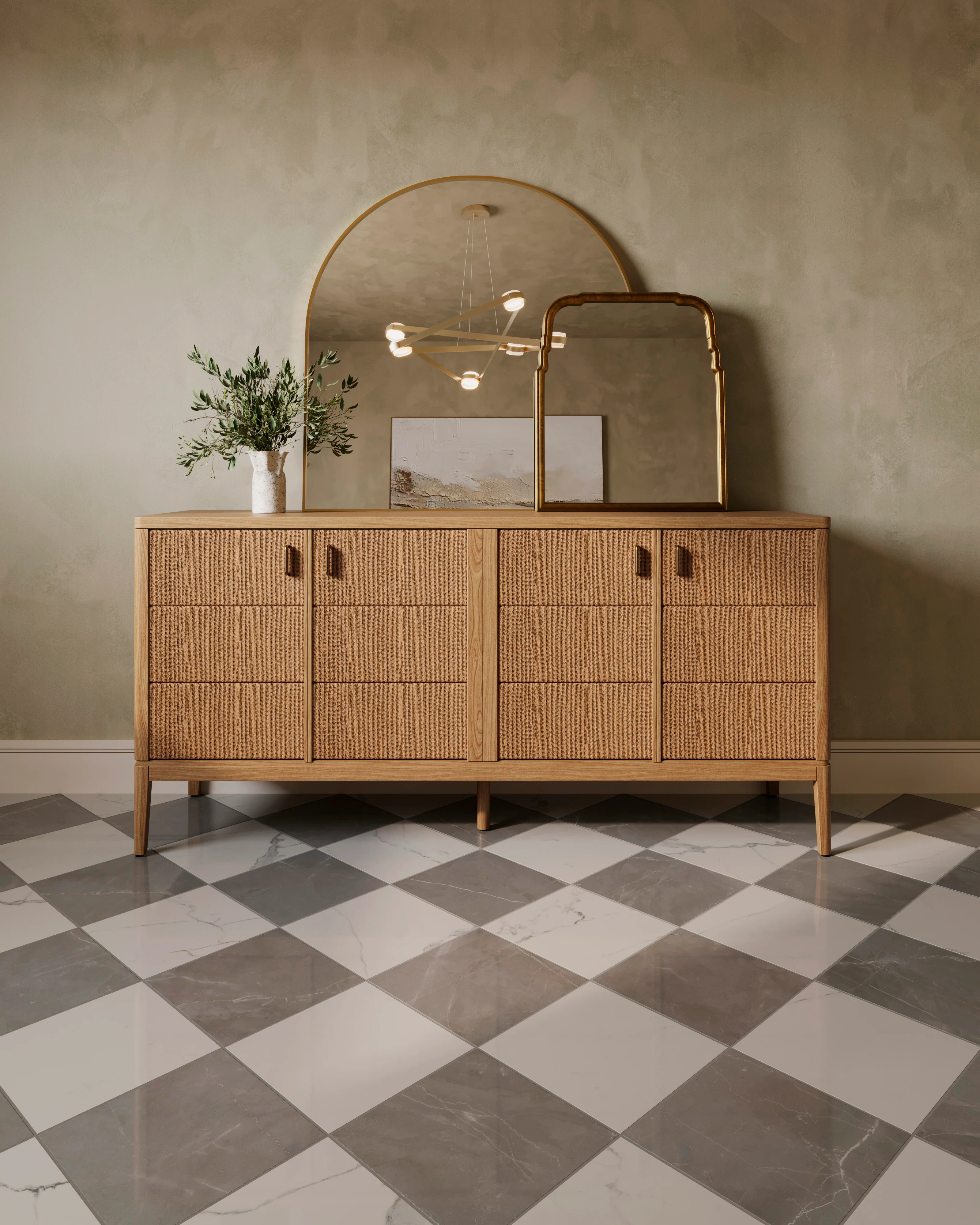 Clementine Mirror in Antiqued Gold Leaf - Image 13