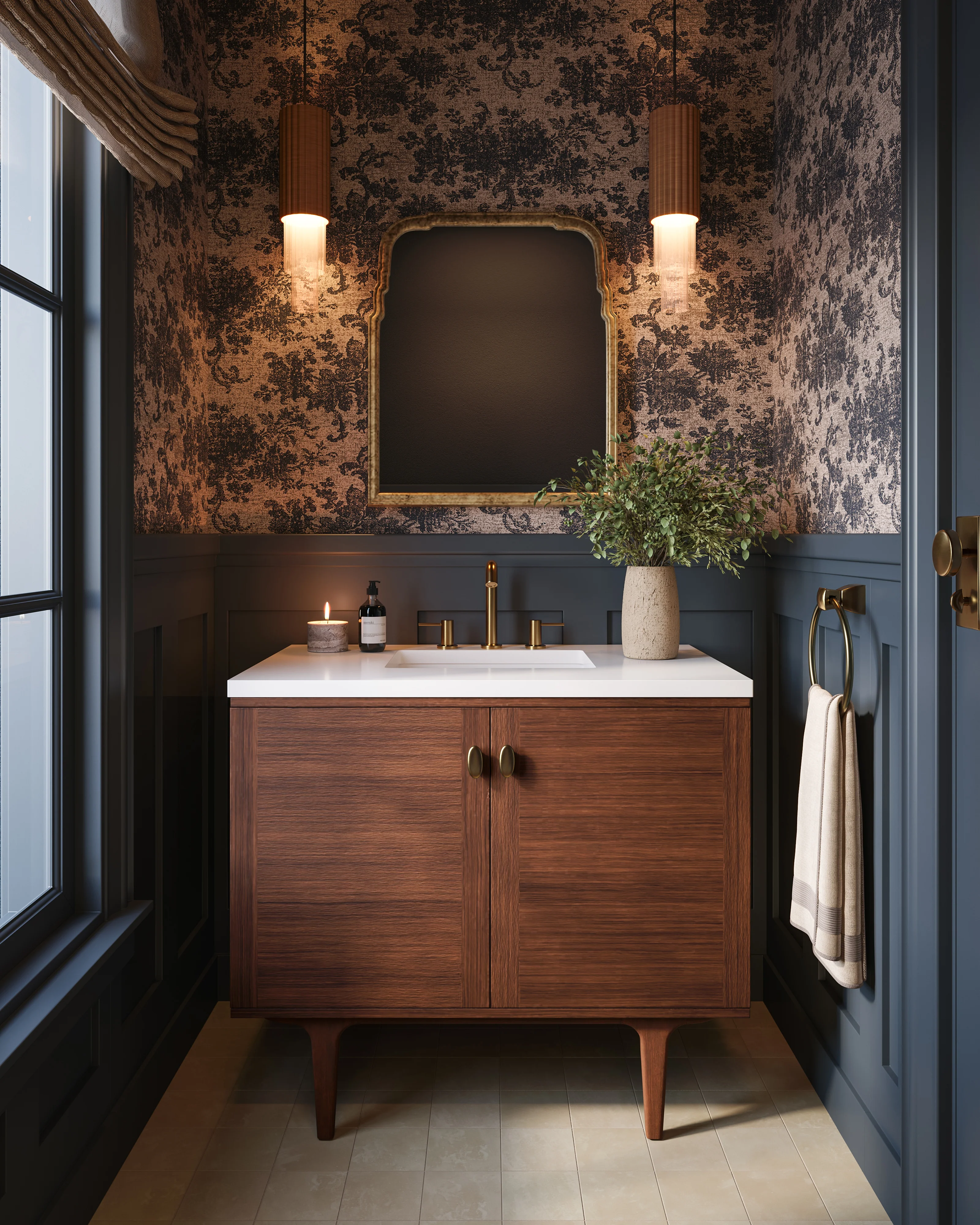 Clementine Mirror in Antiqued Gold Leaf - Image 14