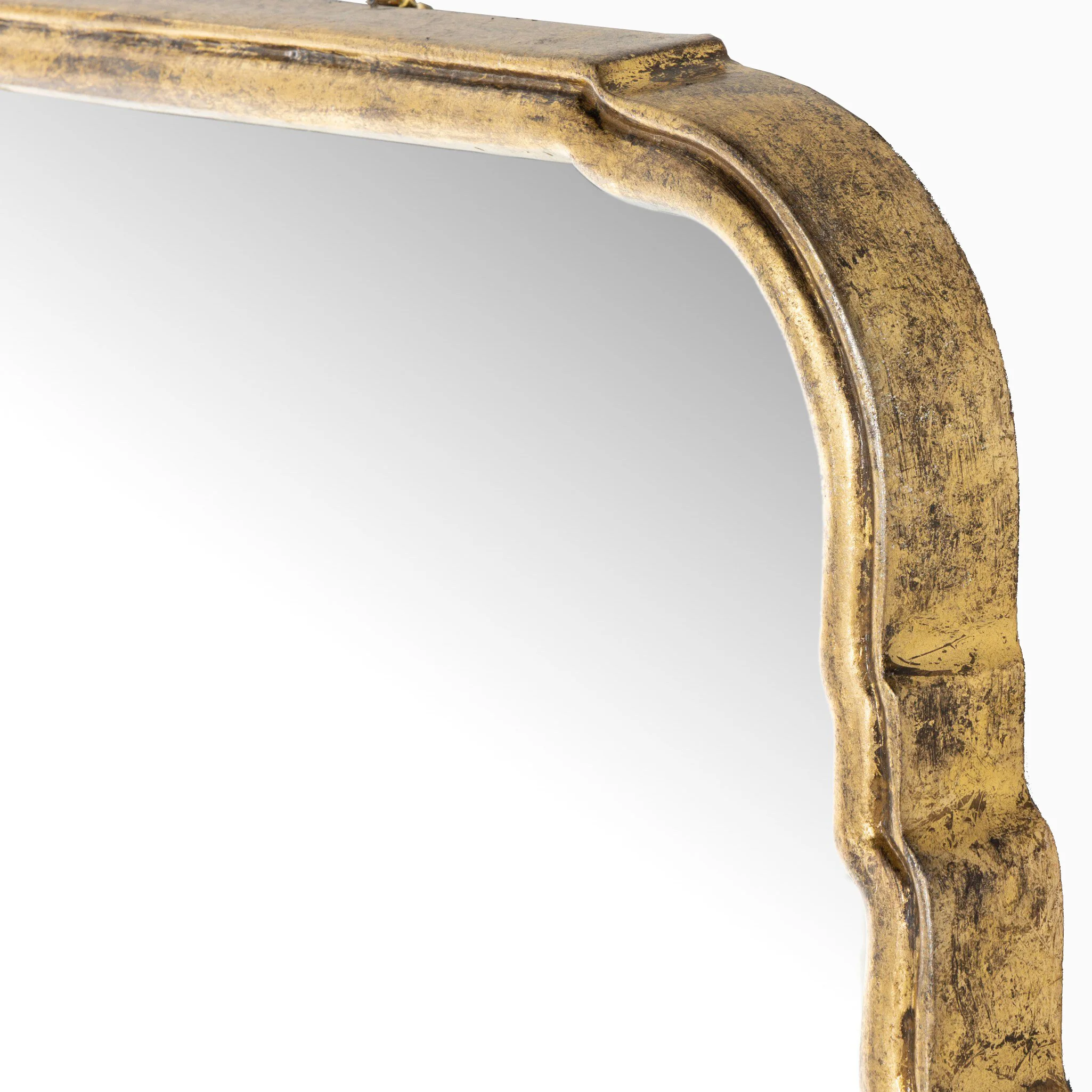 Clementine Mirror in Antiqued Gold Leaf - Image 4