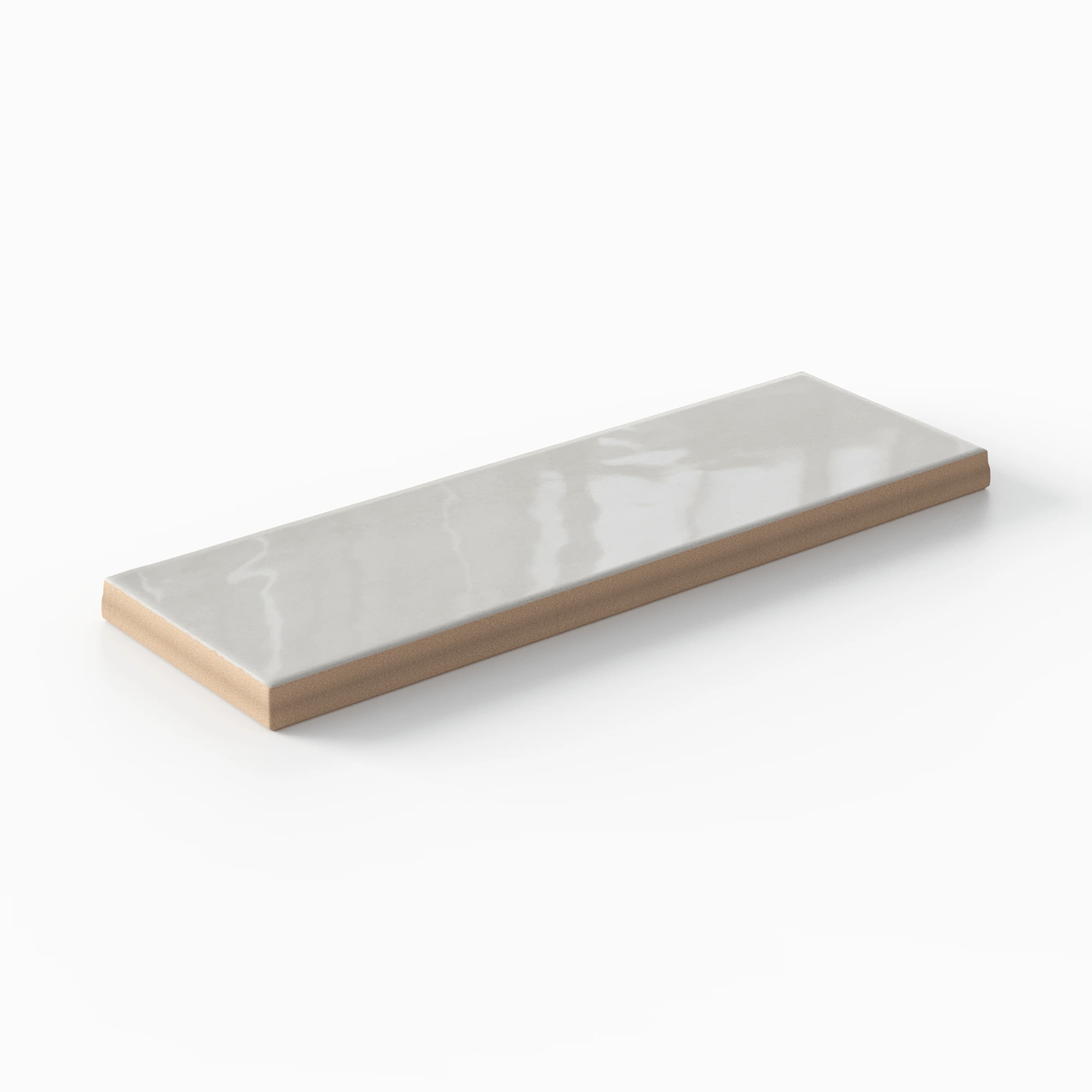 Cleo 2x6 Glossy Ceramic Tile in Cloud - Image 3
