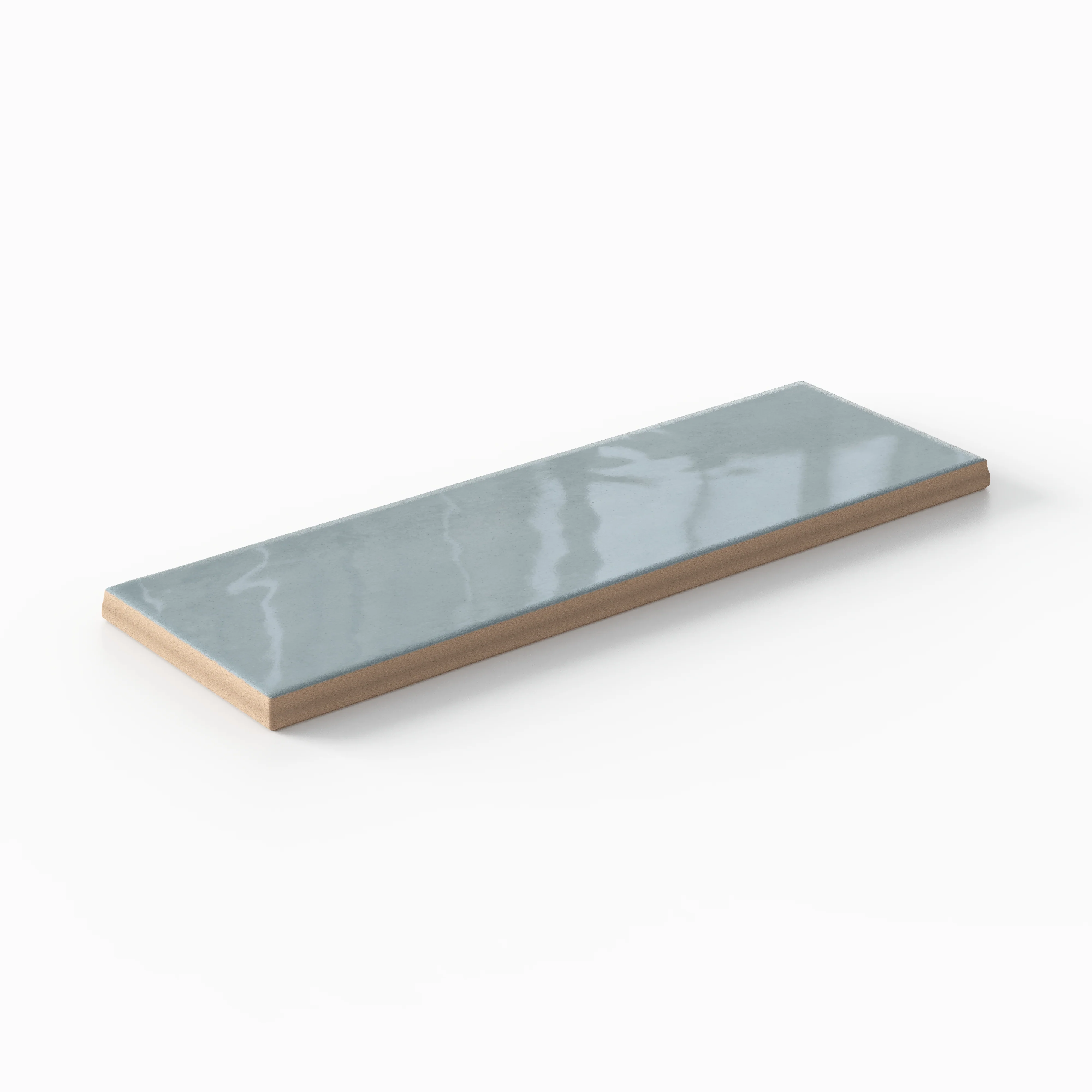 Cleo 2x6 Glossy Ceramic Tile in Sky - Image 4