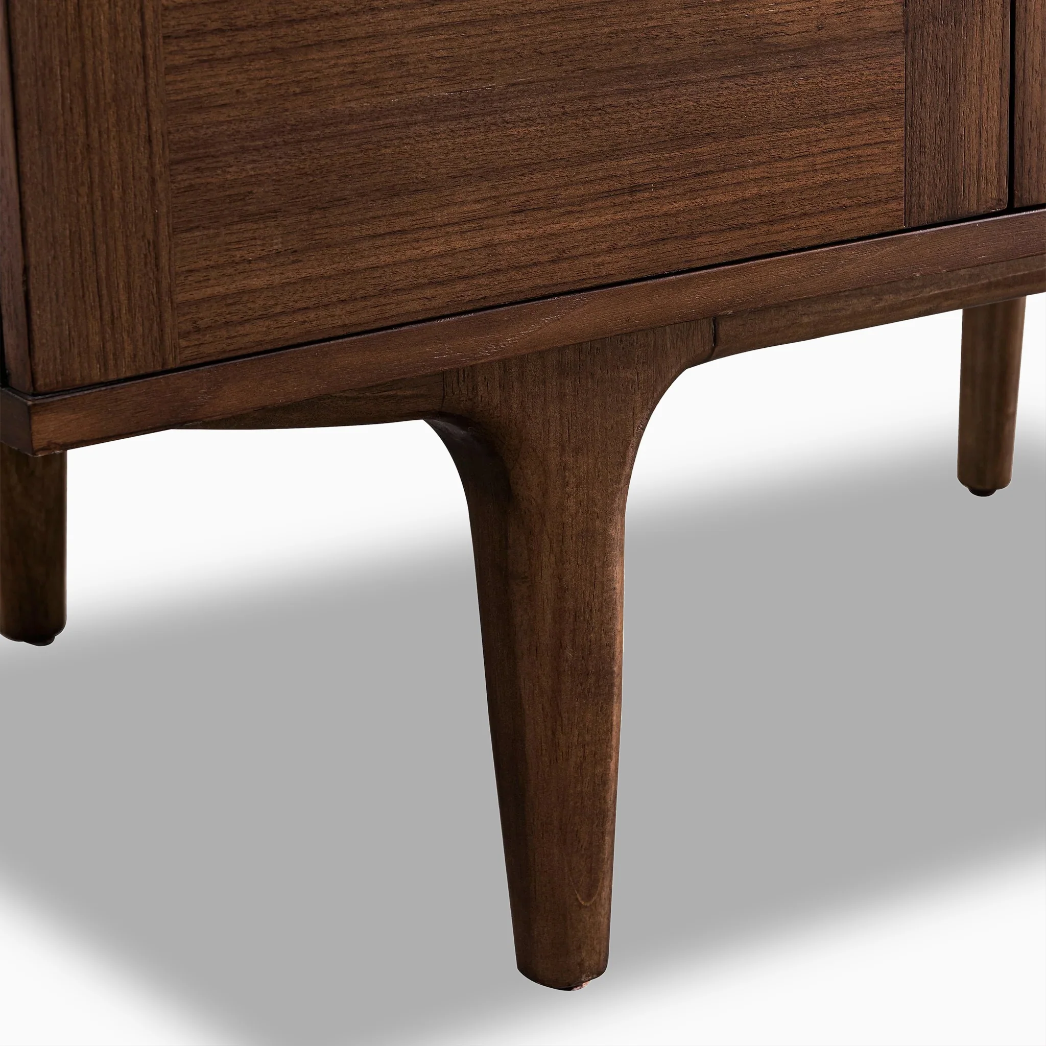 Demi 36" Single Vanity in Mid-Century Walnut with 3 cm White Zeus Quartz Top - Image 5