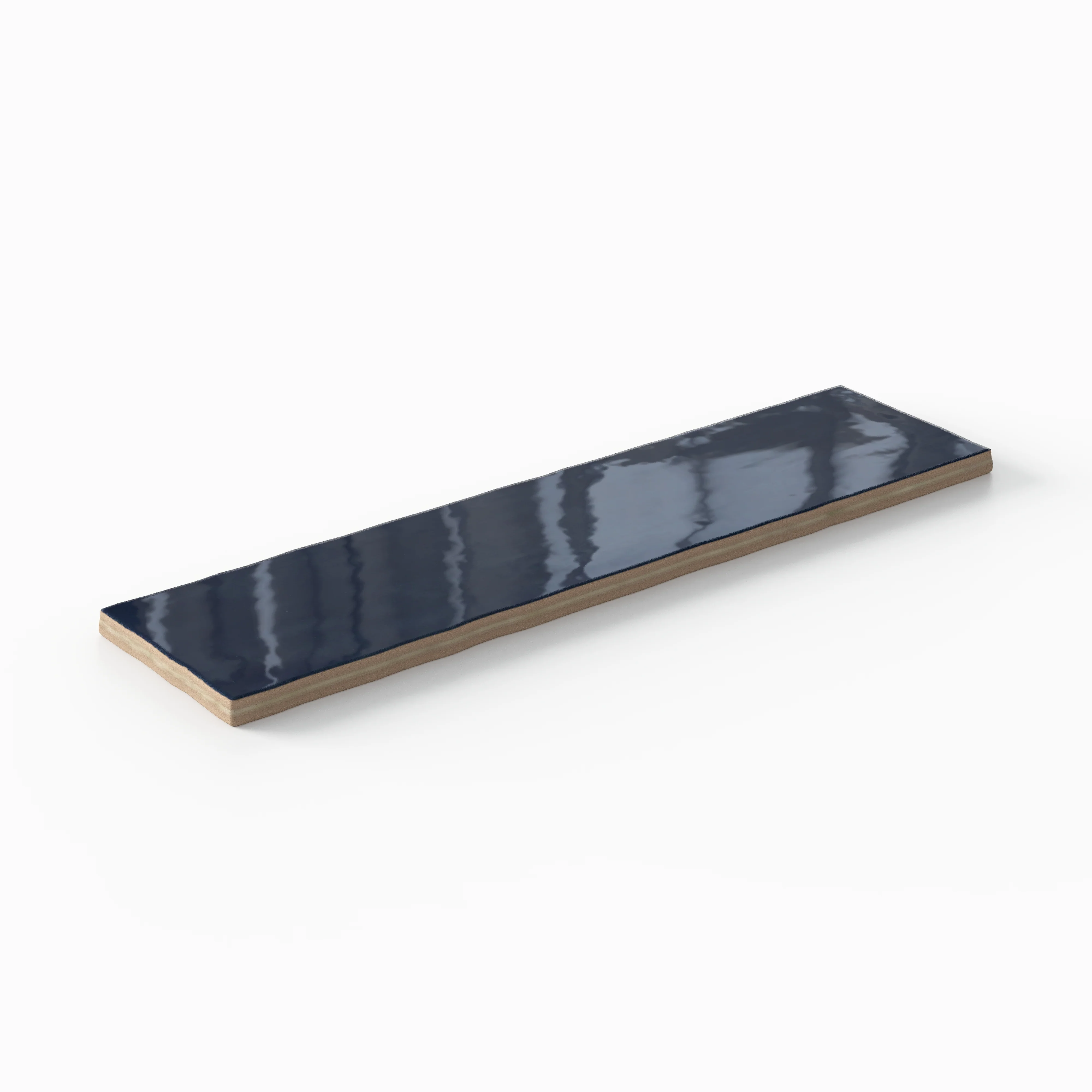 Harper 3x12 Glossy Ceramic Tile in Denim - Image 3