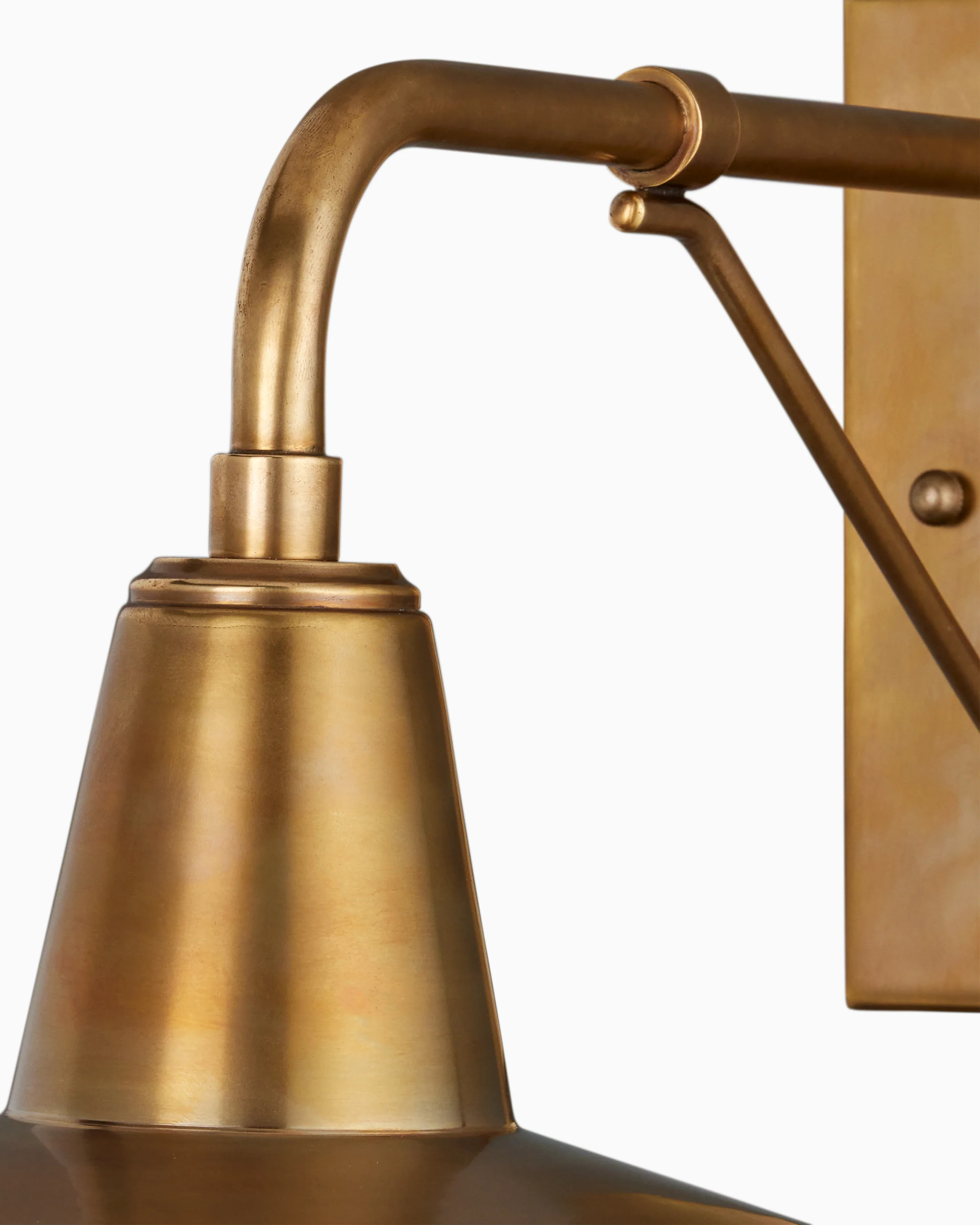 Prescott Outdoor Wall Sconce in Antique Brass - Image 3