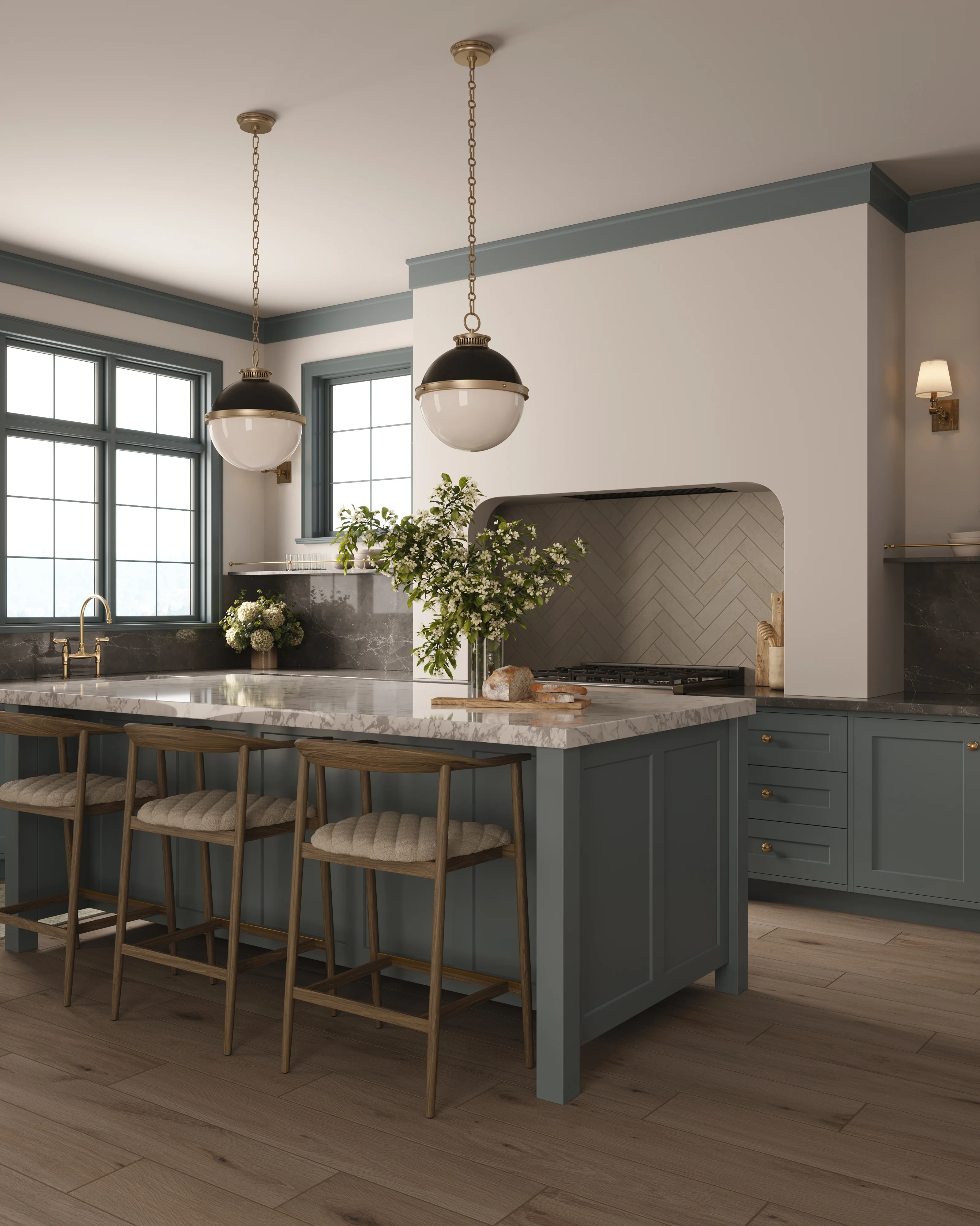 Preston 8x48 Matte Porcelain Tile in White Oak - Image 20