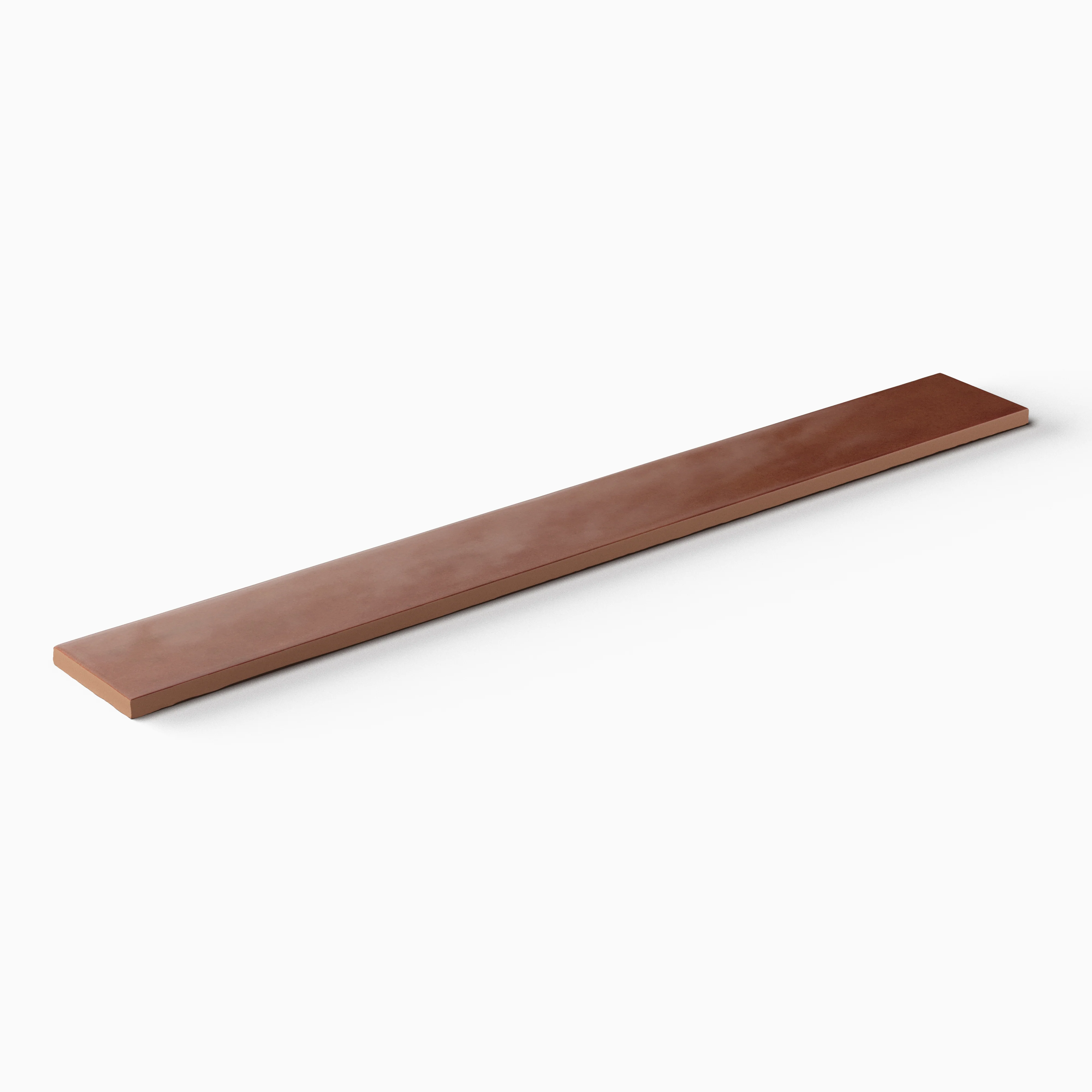 Remi 2x17 Glossy Ceramic Tile in Rust - Image 4